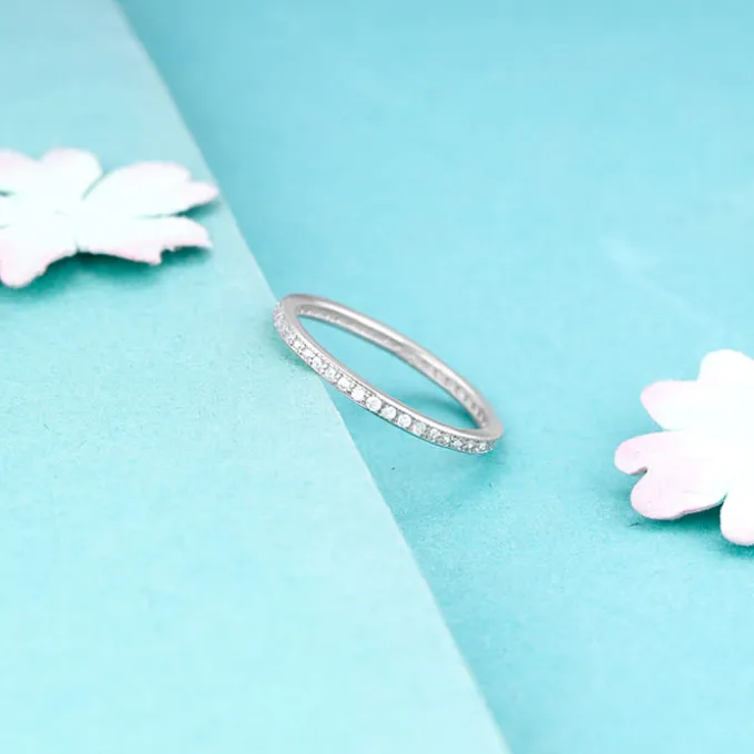 Silver Channel of Love Ring