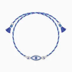 Silver Charming Evil Eye Rakhi