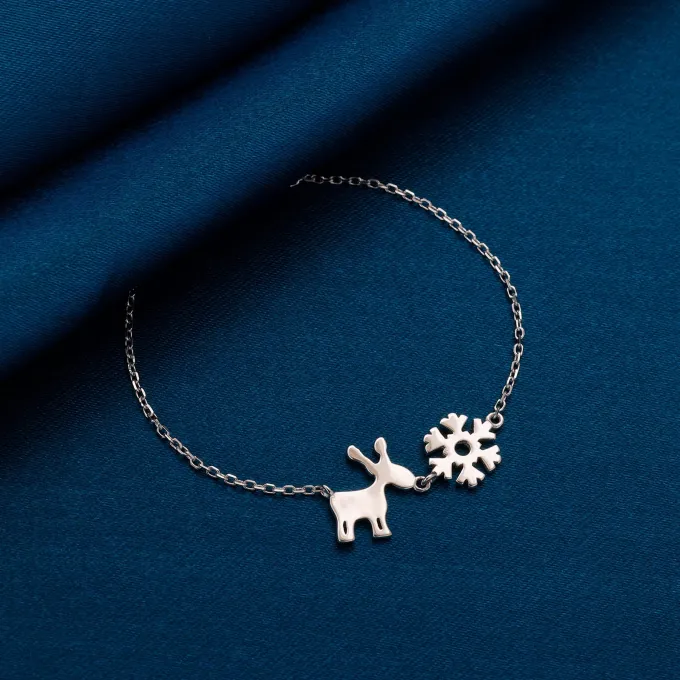 Silver Christmas Longing Bracelet