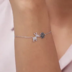 Silver Christmas Longing Bracelet