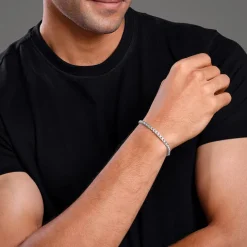 Silver Chroma Chain Bracelet For Him
