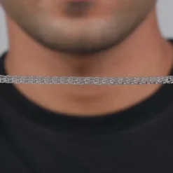 Silver Chroma Chain Bracelet For Him