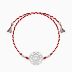 Silver Circular Mandala Rakhi