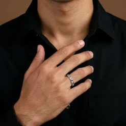 Silver Classic Apex Ring For Him (Size 20)