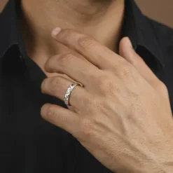 Silver Classic Apex Ring For Him (Size 20)