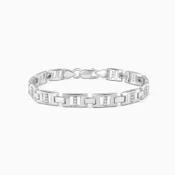 Silver Classic Bold Bracelet For Him