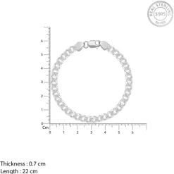 Silver Classic Bracelet for Him