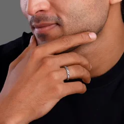 Silver Classic Chain Ring for Him
