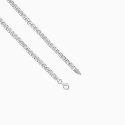 Silver Classic Curb Chain For Him