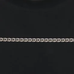 Silver Classic Curb Chain For Him