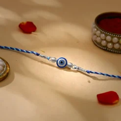 Silver Classic Evil Eye Rakhi