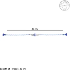 Silver Classic Evil Eye Rakhi