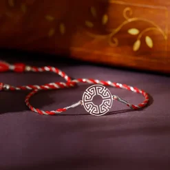 Silver Classic Mandala Rakhi