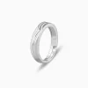 Silver Classic Minimal Ring For Him