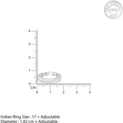 Silver Classic Minimal Ring For Him