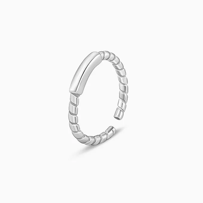 Silver Classic Shine Toe Rings