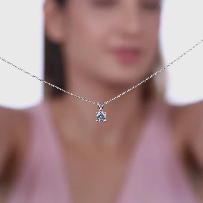 Silver Classic Solitaire Pendant & Ring Set