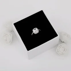 Silver Classic Solitaire Pendant & Ring Set