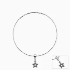 Silver Classic Star Anklet
