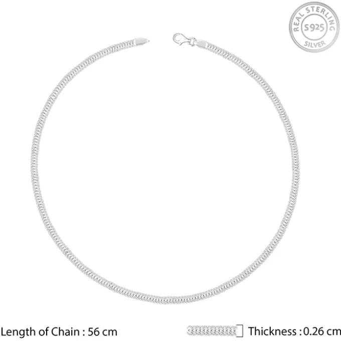 Silver Classic Style Chain For Him