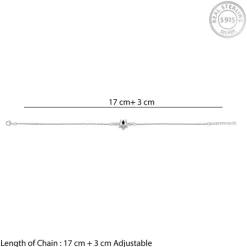 Silver Classic Trishul Bracelet Rakhi