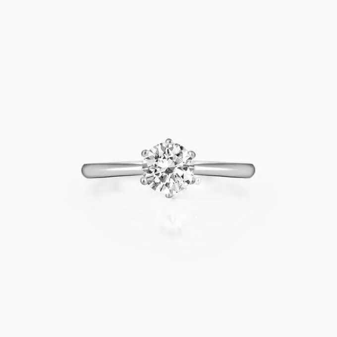 Silver Classic Vintage Solitaire Pendant & Ring Set