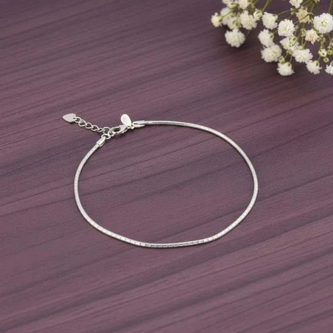 Silver Classy Anklet