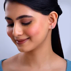Silver Classy Glitter Earrings