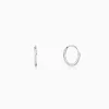 Silver Clover Kids Hoop Earrings (4-12 yrs)