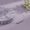 Silver Clustered Sparkle Anklet