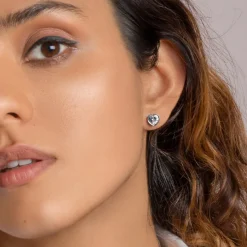 Silver Coeur Earring