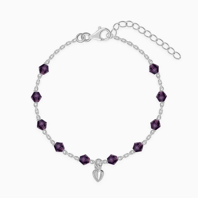 Silver Colourful Beads Bracelet