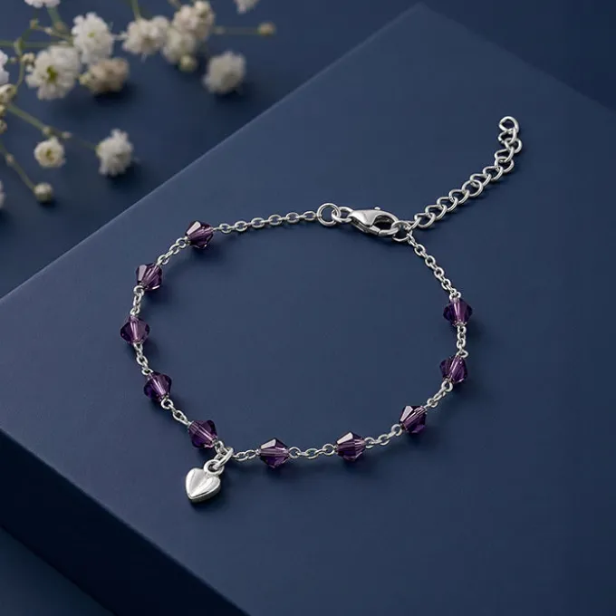 Silver Colourful Beads Bracelet