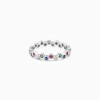 Silver Colourful Elegant Ring
