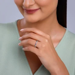 Silver Colourful Elegant Ring