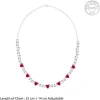 Silver Crimson Crush Necklace