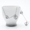 Silver Crown Heart Anklet