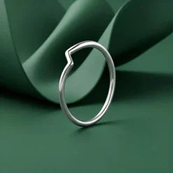 Silver Curvy Lines Ring