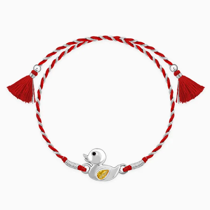 Silver Cute Duck Rakhi