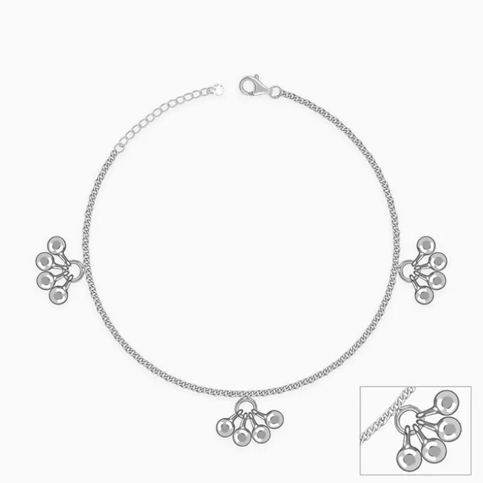 Silver Cute Orb Anklet