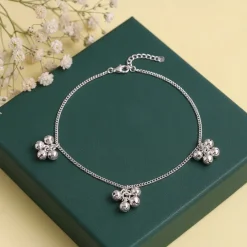 Silver Cute Orb Anklet