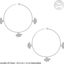Silver Cute Orb Anklet