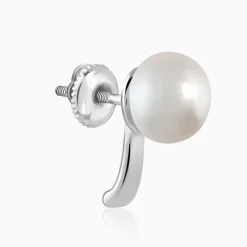 Silver Cute Pearl Studs