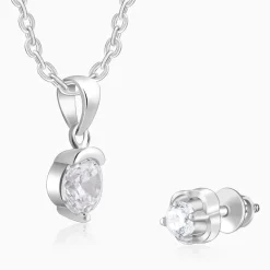 Silver Cute Zirconia Set