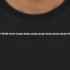 Silver Cylindrical Chain For Him