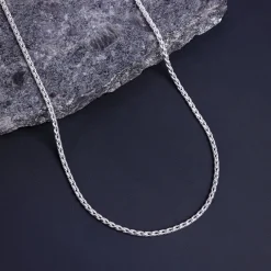 Silver Dainty Rolo Chain For Him