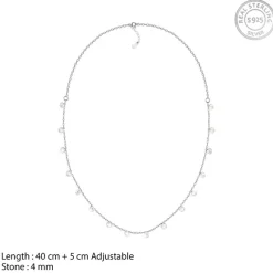 Silver Dangling Queen's Set
