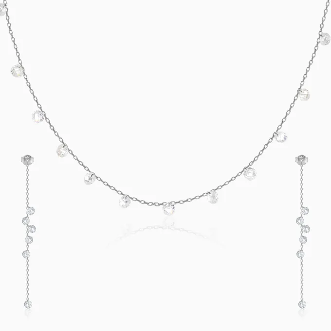 Silver Dangling Queen's Set