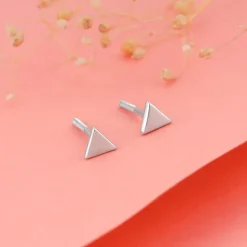 Silver Delta Shine Earrings