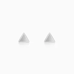 Silver Delta Shine Earrings